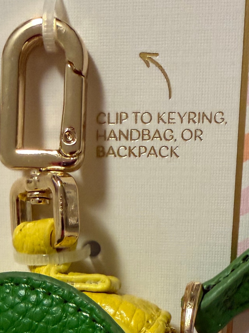 🍋Piper•k Yellow Lemon Bag Charm w/ Green Leaf. Adorable and perfect for summer! - Picture 9 of 12